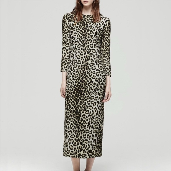 Rag & bone leopard print silk dress Size 00 - Picture 9 of 10